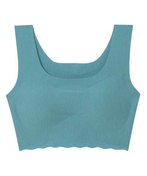 une nana cool(ウンナナクール)の「汗消臭 綿混フラット仕上げ ノンワイヤーブラ(ブラジャー・レディース・サーモンピンク/ミント/チョコ/グリーン/ネイビー・LL/M/L)」の11枚目の写真