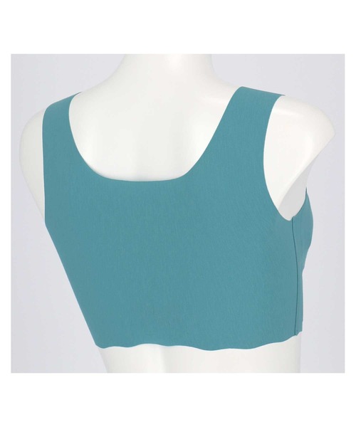 une nana cool(ウンナナクール)の「汗消臭 綿混フラット仕上げ ノンワイヤーブラ(ブラジャー・レディース・サーモンピンク/ミント/チョコ/グリーン/ネイビー・LL/M/L)」の12枚目の写真