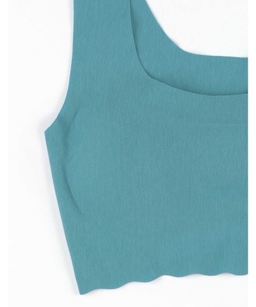 une nana cool(ウンナナクール)の「汗消臭 綿混フラット仕上げ ノンワイヤーブラ(ブラジャー・レディース・サーモンピンク/ミント/チョコ/グリーン/ネイビー・LL/M/L)」の13枚目の写真