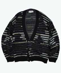 【ヴィンテージ古着】90’s FLORENZI 総柄 アクリルニット カーディガン