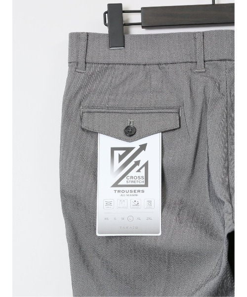TAKA-Q(タカキュー)の「【抗菌防臭 ウォッシャブル】タカキュー クロスストレッチ トラウザーパンツ(チノパンツ・メンズ・ダークウッド/ネイビー/グレー/ブラック・S/MEDIUM/LARGE/X-LARGE)」の16枚目の写真