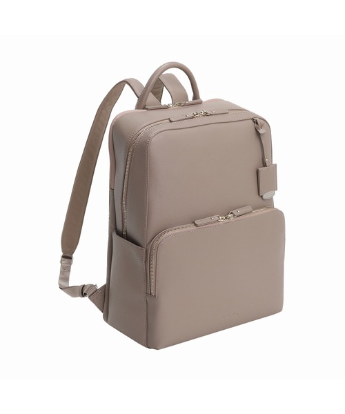 Jewelna Rose(ジュエルナローズ)の「フレイヤ・リュック2 2気室 14.0インチPC 16142(バックパック/リュック・レディース・ホワイト/グレイッシュベージュ/ブラック/ライトグレー/ブラウン・FREE)」の13枚目の写真