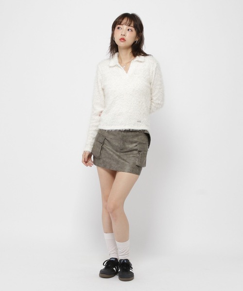 セール】3.3 Field Trip／フェイクレザーミニスカート（裏地あり