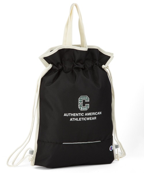 Champion(チャンピオン)の「チャンピオン ナップサック モンゴメリー No.63982(バックパック/リュック・キッズ・ブラック/サックスブルー/パープル・FREE)」の1枚目の写真