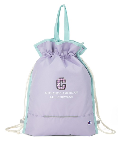 Champion(チャンピオン)の「チャンピオン ナップサック モンゴメリー No.63982(バックパック/リュック・キッズ・ブラック/サックスブルー/パープル・FREE)」の4枚目の写真