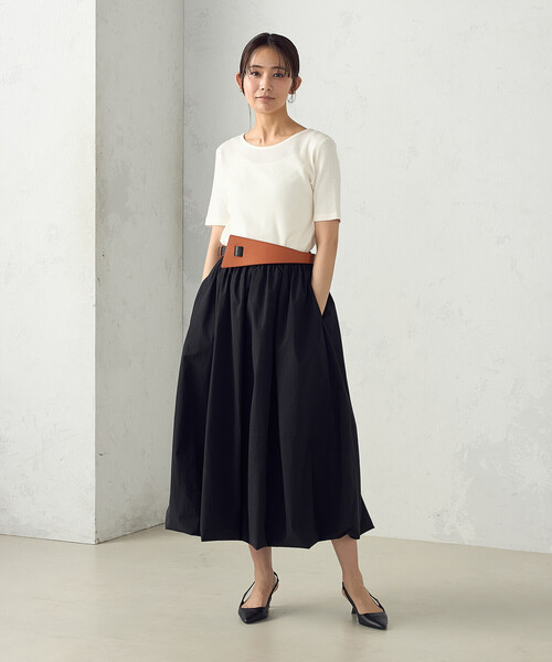 COMME CA ISM（コムサイズム）の「バイカラーベルト（ベルト・レディース・ブラック系/オレンジ系・FREE）」の4枚目の写真