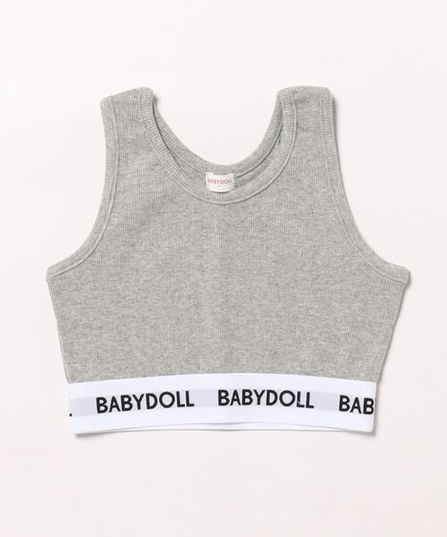 BABYDOLL（ベビードール）の「ロゴショート丈 タンクトップ 0250K（タンクトップ・キッズ・ブラック/アッシュグレー/ホワイト/ピンク系その他7・100-110cm/120-130cm）」の6枚目の写真