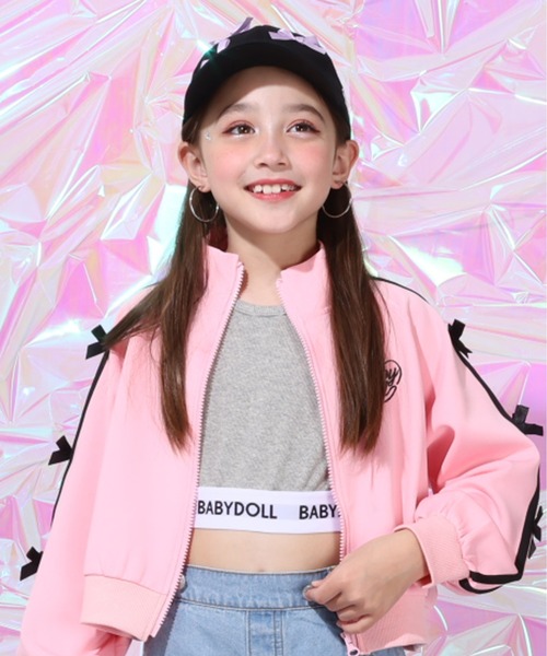 BABYDOLL（ベビードール）の「ロゴショート丈 タンクトップ 0250K（タンクトップ・キッズ・ブラック/アッシュグレー/ホワイト/ピンク系その他7・100-110cm/120-130cm）」の7枚目の写真