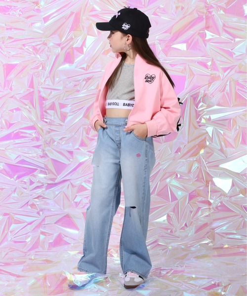 BABYDOLL（ベビードール）の「ロゴショート丈 タンクトップ 0250K（タンクトップ・キッズ・ブラック/アッシュグレー/ホワイト/ピンク系その他7・100-110cm/120-130cm）」の10枚目の写真