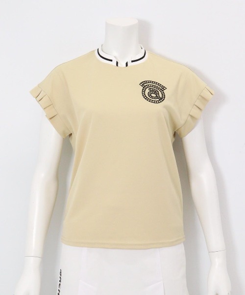 LADIES>タックフリル袖UVプルオーバー（Tシャツ/カットソー