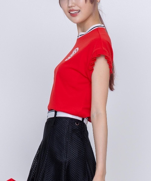 archivio(アルチビオ)の「<LADIES>タックフリル袖UVプルオーバー(Tシャツ/カットソー・レディース・ホワイト/ブラック/ベージュ/レッド・S/L/M)」の18枚目の写真