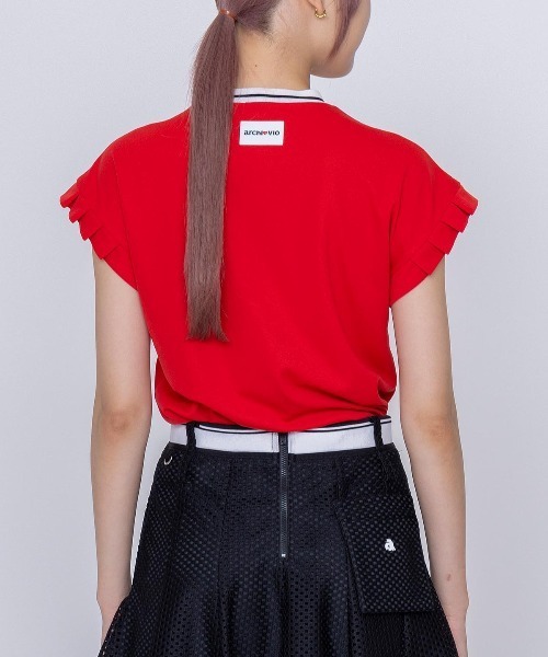 archivio(アルチビオ)の「<LADIES>タックフリル袖UVプルオーバー(Tシャツ/カットソー・レディース・ホワイト/ブラック/ベージュ/レッド・S/L/M)」の19枚目の写真