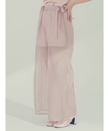 CALNAMUR | SHEER LAYERED SWEAT SHORT PT/シアーレイヤードスウェットショートパンツ【セットアップ着用可】(その他パンツ)