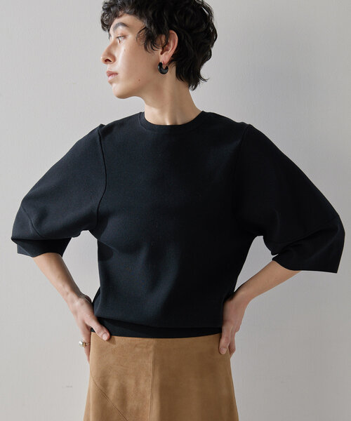 【美品】Whim Gazette シルエットスリーブプルオーバー セール】シルエットスリーブプルオーバー（ニット/セーター）｜Whim