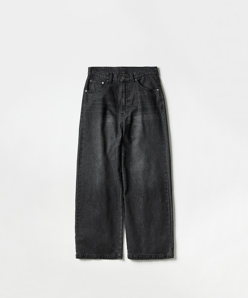 meltum(メルタム)の「LOOSE FIT DENIM(デニムパンツ・メンズ・ブラック/ブルー・SMALL/MEDIUM/LARGE)」の2枚目の写真