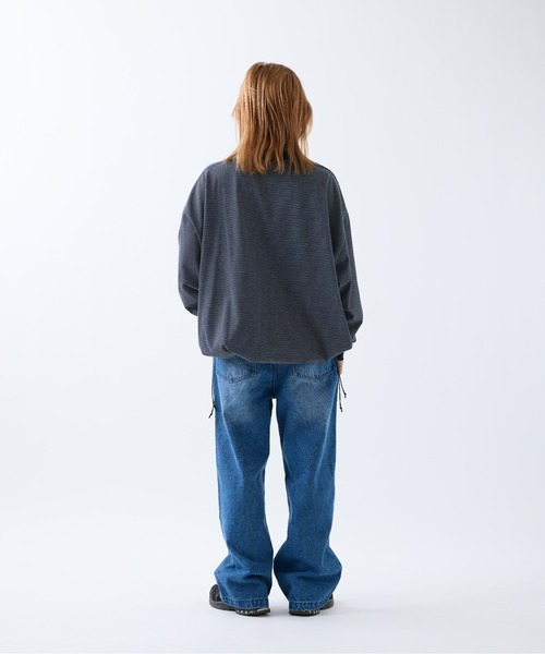 meltum(メルタム)の「LOOSE FIT DENIM(デニムパンツ・メンズ・ブラック/ブルー・SMALL/MEDIUM/LARGE)」の6枚目の写真