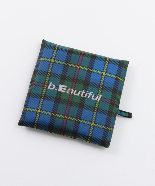 Oriens JOURNAL STANDARD(オリエンス ジャーナルスタンダード)の「【b.Eautiful/ビューティフル】 MacLeod Tartan XL Reusable Ba C010-AC-005(エコバッグ/サブバッグ・レディース・ブルー・FREE)」の8枚目の写真