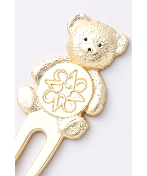 St ANDREWS(セントアンドリュース)の「【St ANDREWS】テディベアグリーンフォーク (UNISEX)(ゴルフグッズ・レディース・ブラック/ゴールド・FREE)」の4枚目の写真