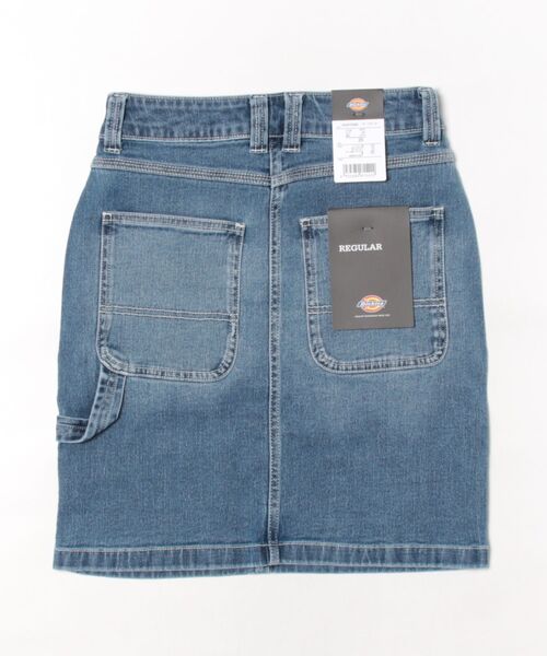 Dickies(ディッキーズ)の「デニム カーペンター ショートスカート レギュラーフィット(デニムスカート・レディース・ブルー系その他/ライトグレー系・26inch/25inch/27inch)」の3枚目の写真