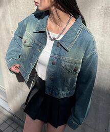 WEGO | WEGO/【25年春夏新作】ヴィンテージウォッシュショートデニムジャケット(デニムジャケット)