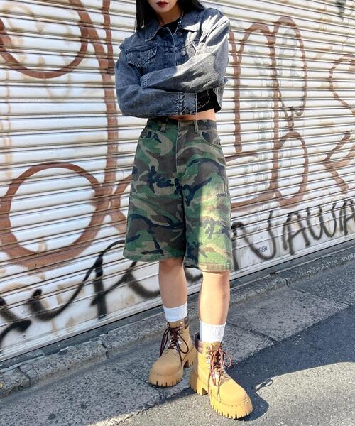 WEGO（ウィゴー）の「WEGO/ヴィンテージウォッシュショートデニムジャケット（デニムジャケット・レディース・コバルトブルー/ブラック系その他・FREE）」の6枚目の写真