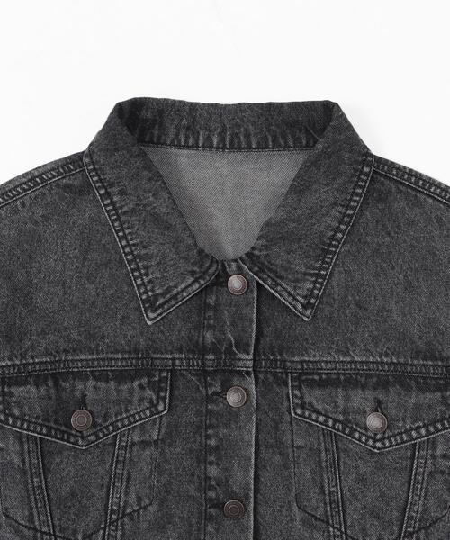 WEGO（ウィゴー）の「WEGO/ヴィンテージウォッシュショートデニムジャケット（デニムジャケット・レディース・コバルトブルー/ブラック系その他・FREE）」の21枚目の写真