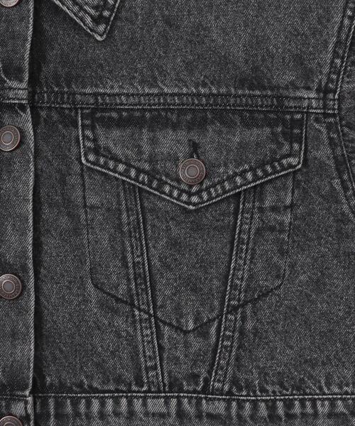 WEGO（ウィゴー）の「WEGO/ヴィンテージウォッシュショートデニムジャケット（デニムジャケット・レディース・コバルトブルー/ブラック系その他・FREE）」の3枚目の写真