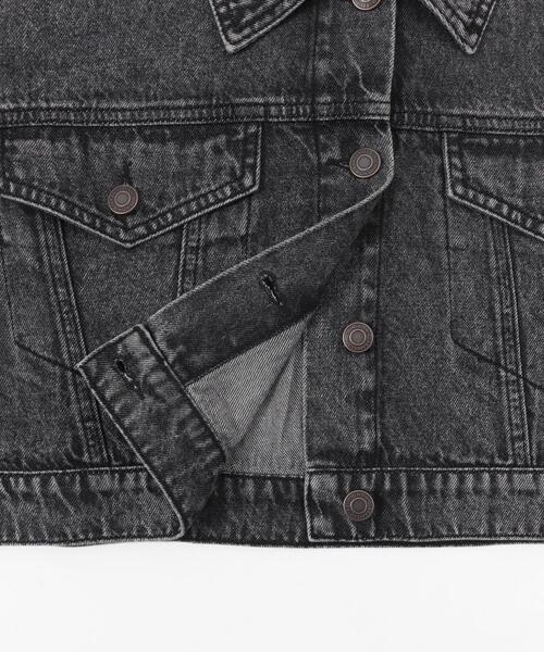 WEGO（ウィゴー）の「WEGO/ヴィンテージウォッシュショートデニムジャケット（デニムジャケット・レディース・コバルトブルー/ブラック系その他・FREE）」の5枚目の写真