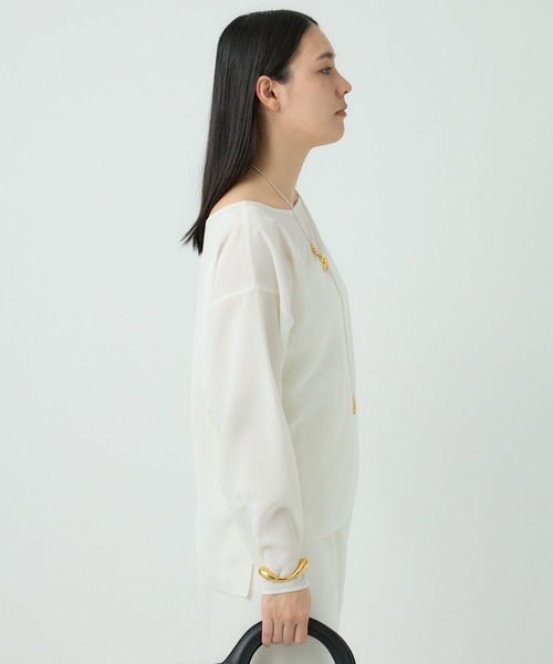 Chaos（カオス）の「Chaos(カオス)/トランブラウス（シャツ/ブラウス・レディース・ブラック/ホワイト・FREE）」の8枚目の写真