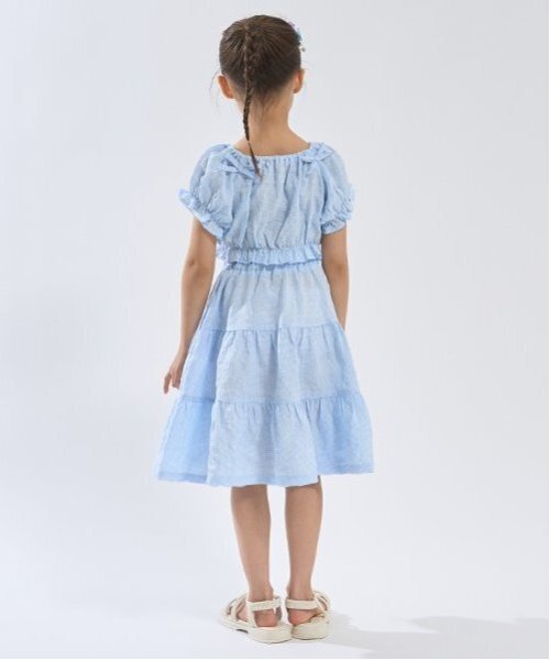 Lycee mine(リセマイン)の「【前後どっちでもOK!】ブラウス&ティアードスカートセット【子供服】【キッズ】【女の子】(セットアップ・キッズ・ライラック/ブラック/ライトブルー・110cm/140cm/130cm/100cm/150cm/120cm)」の5枚目の写真