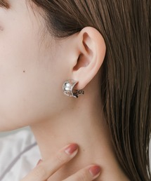 SMELLY | ニュアンスメタルワイドフープイヤリング(イヤリング)
