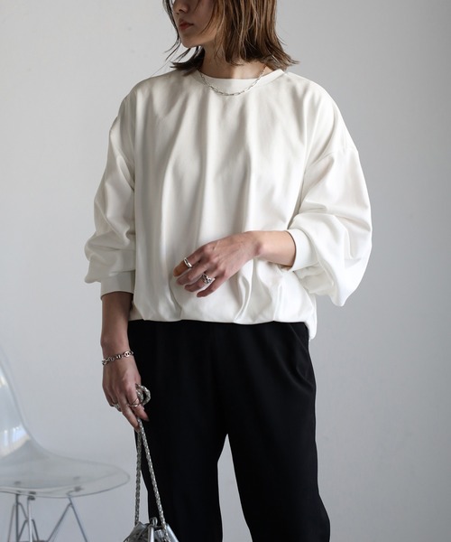 tシャツ 30/1バルーンプルオーバー レディース セール】バックプレートバルーンプルオーバー（Tシャツ