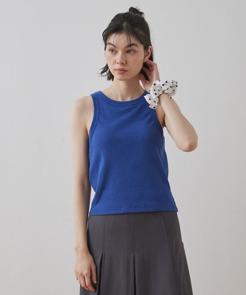 Unblend】Unblend Basic カップ付き アメリカンスリーブ リブ