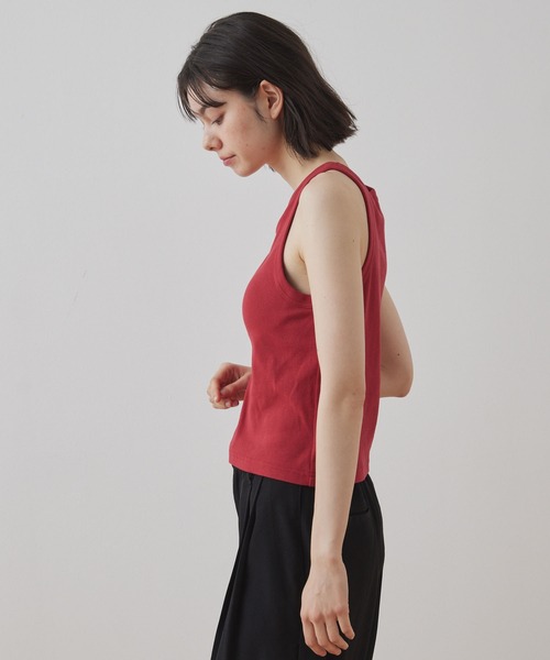 Unblend(アンブレンド)の「【Unblend】Unblend Basic カップ付き アメリカンスリーブ リブ パック タンクトップ(タンクトップ・レディース・ブラック/ブルー/ホワイト/グリーン系/レッド/イエロー・S/M)」の22枚目の写真