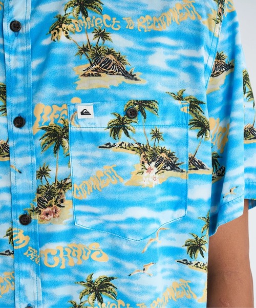Quiksilver(クイックシルバー)の「SAFE PARADISE SS/クイックシルバートロピカル柄半袖シャツ(シャツ/ブラウス・メンズ・ブルー/ブラック/ネイビー/ブルー系その他/ブラウン・MEDIUM/LARGE/X-LARGE/SMALL)」の10枚目の写真