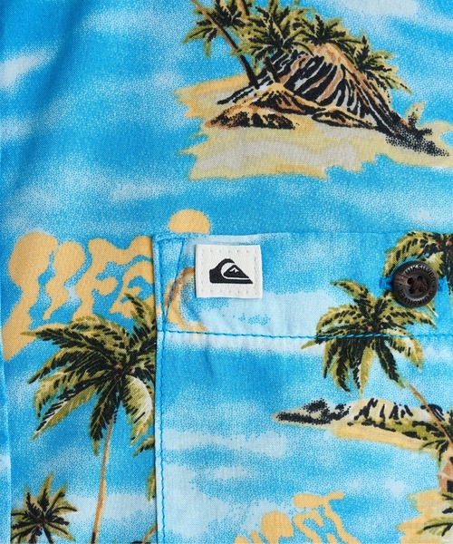 Quiksilver(クイックシルバー)の「SAFE PARADISE SS/クイックシルバートロピカル柄半袖シャツ(シャツ/ブラウス・メンズ・ブルー/ブラック/ネイビー/ブルー系その他/ブラウン・MEDIUM/LARGE/X-LARGE/SMALL)」の9枚目の写真
