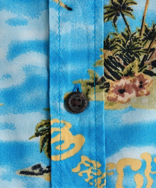 Quiksilver(クイックシルバー)の「SAFE PARADISE SS/クイックシルバートロピカル柄半袖シャツ(シャツ/ブラウス・メンズ・ブルー/ブラック/ネイビー/ブルー系その他/ブラウン・MEDIUM/LARGE/X-LARGE/SMALL)」の8枚目の写真