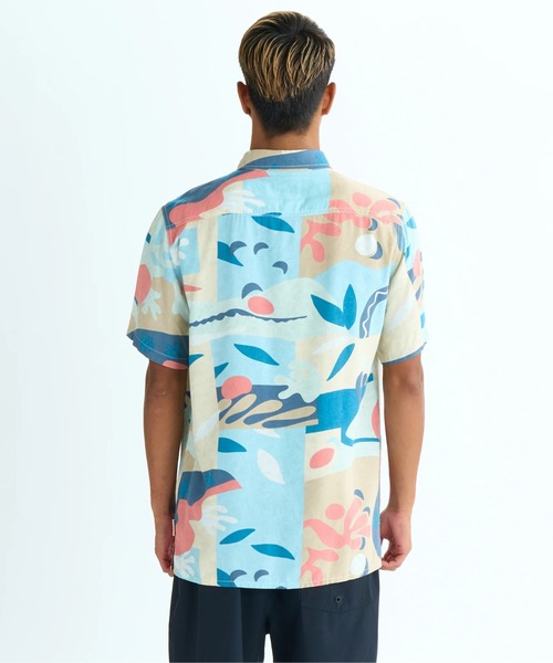 Quiksilver(クイックシルバー)の「SAFE PARADISE SS/クイックシルバートロピカル柄半袖シャツ(シャツ/ブラウス・メンズ・ブルー/ブラック/ネイビー/ブルー系その他/ブラウン・MEDIUM/LARGE/X-LARGE/SMALL)」の22枚目の写真
