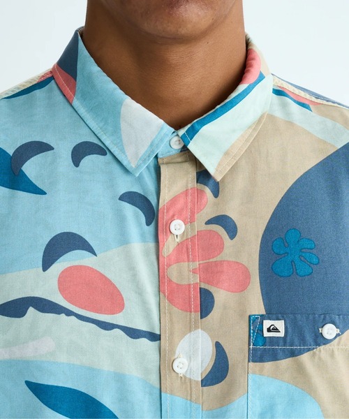 Quiksilver(クイックシルバー)の「SAFE PARADISE SS/クイックシルバートロピカル柄半袖シャツ(シャツ/ブラウス・メンズ・ブルー/ブラック/ネイビー/ブルー系その他/ブラウン・MEDIUM/LARGE/X-LARGE/SMALL)」の21枚目の写真