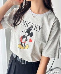【Disney/ディズニー】別注/Mickey Mouse&Minnie Mouse/ヴィンテージプリントTシャツ