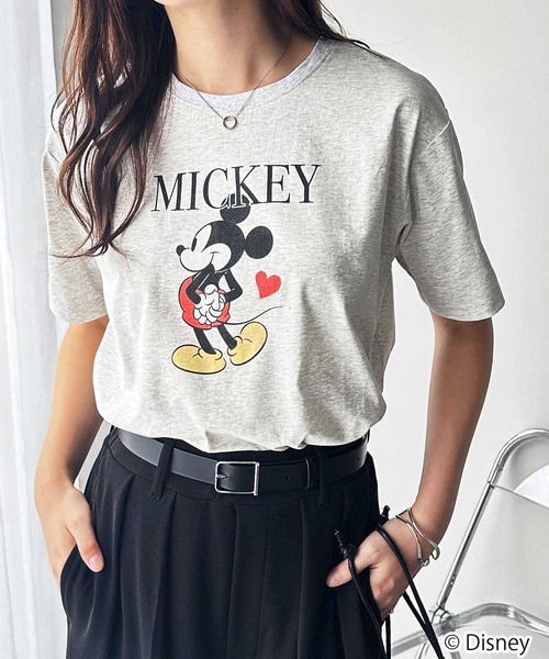 Disney(ディズニー)の「【Disney/ディズニー】別注/Mickey Mouse&Minnie Mouse/ヴィンテージプリントTシャツ(Tシャツ/カットソー・レディース・グレー系1/ホワイト系2/グレー系2/ホワイト系1・LARGE/MEDIUM)」の18枚目の写真