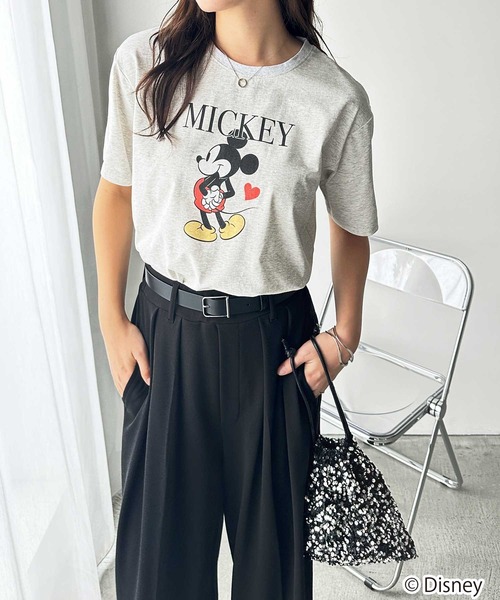 Disney(ディズニー)の「【Disney/ディズニー】別注/Mickey Mouse&Minnie Mouse/ヴィンテージプリントTシャツ(Tシャツ/カットソー・レディース・グレー系1/ホワイト系2/グレー系2/ホワイト系1・LARGE/MEDIUM)」の19枚目の写真