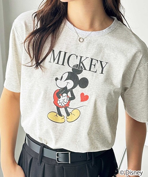 Disney(ディズニー)の「【Disney/ディズニー】別注/Mickey Mouse&Minnie Mouse/ヴィンテージプリントTシャツ(Tシャツ/カットソー・レディース・グレー系1/ホワイト系2/グレー系2/ホワイト系1・LARGE/MEDIUM)」の17枚目の写真