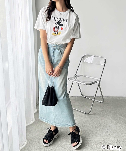 Disney(ディズニー)の「【Disney/ディズニー】別注/Mickey Mouse&Minnie Mouse/ヴィンテージプリントTシャツ(Tシャツ/カットソー・レディース・グレー系1/ホワイト系2/グレー系2/ホワイト系1・LARGE/MEDIUM)」の9枚目の写真