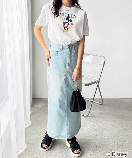 Disney(ディズニー)の「【Disney/ディズニー】別注/Mickey Mouse&Minnie Mouse/ヴィンテージプリントTシャツ(Tシャツ/カットソー・レディース・グレー系1/ホワイト系2/グレー系2/ホワイト系1・LARGE/MEDIUM)」の10枚目の写真
