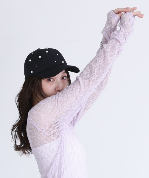 somari imagination（ソマリ イマジネーション）の「『袖ギャザーレースカットソー』（Tシャツ/カットソー・レディース・ラベンダー/オフホワイト/ブラック・2/1）」の14枚目の写真
