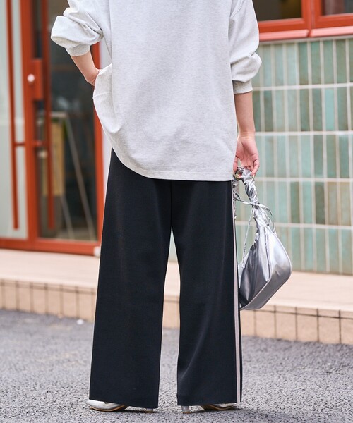 FREAK'S STORE（フリークスストア）の「限定展開　サマー ニット ライン イージーパンツ（その他パンツ・レディース・ブラック/グレー/ナチュラル/ネイビー・ﾌﾘ-）」の12枚目の写真