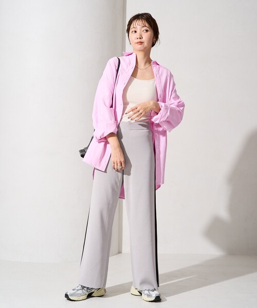 FREAK'S STORE（フリークスストア）の「限定展開　サマー ニット ライン イージーパンツ（その他パンツ・レディース・ブラック/グレー/ナチュラル/ネイビー・ﾌﾘ-）」の18枚目の写真