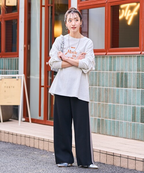 【匿名配送】Summer セール】限定展開 サマー ニット ライン イージーパンツ（その他