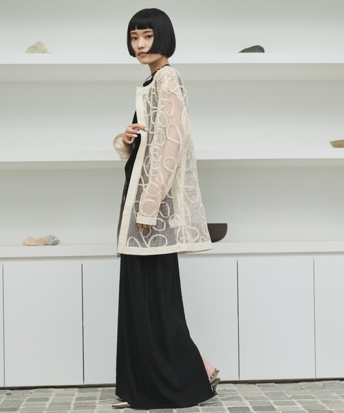 AIC.（エーアイシー）の「ワッシャー加工ボートネックノースリトップス/セットアップ可能（タンクトップ・レディース・ブラック/チャコールグレー/ブルー・FREE）」の16枚目の写真